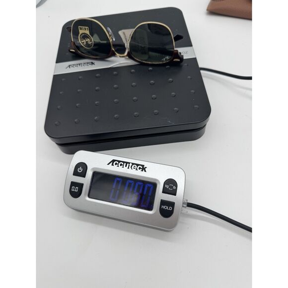 RAY-BAN RB 3016 W0366 HAVANA GOLD CLUBMASTER AUTHENTIC FRAMES SUNGLASSES 49-21 - Picture 10 of 12